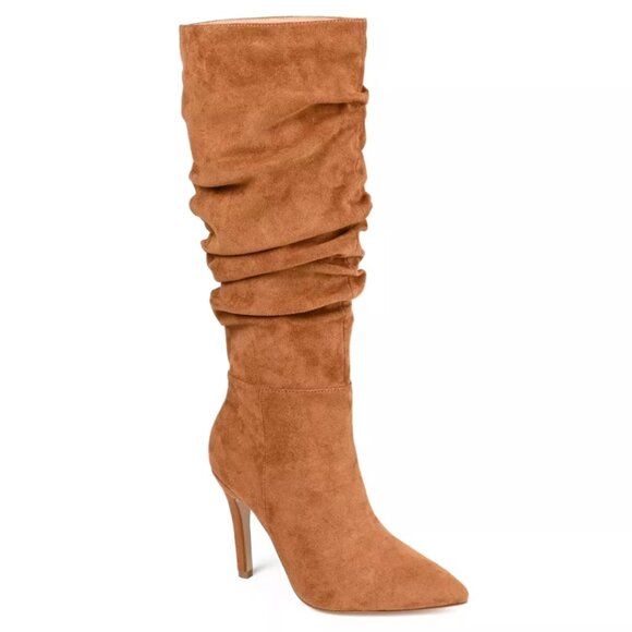 Journee Sarie Cognac Boots - Picture 1 of 3